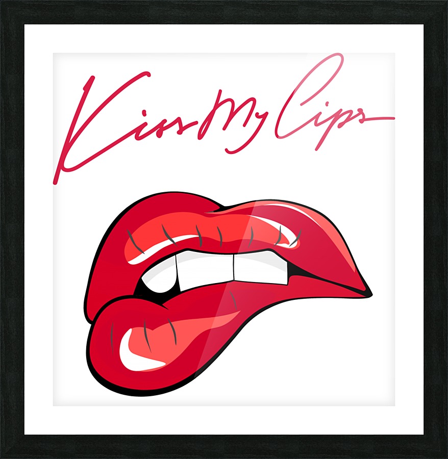Kiss87A Picture Frame print