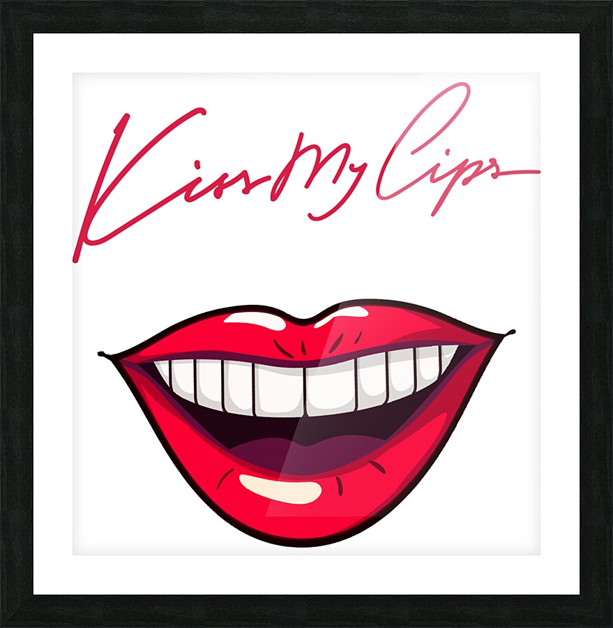 Kiss93A Picture Frame print