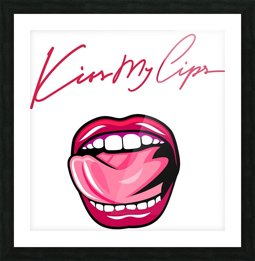 Kiss94A Picture Frame print