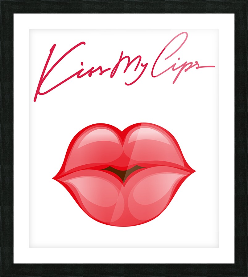Kiss97A Picture Frame print