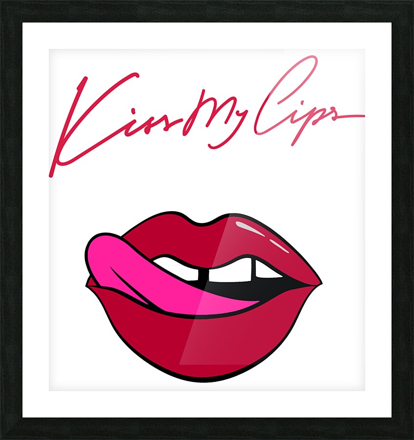 Kiss98A Picture Frame print