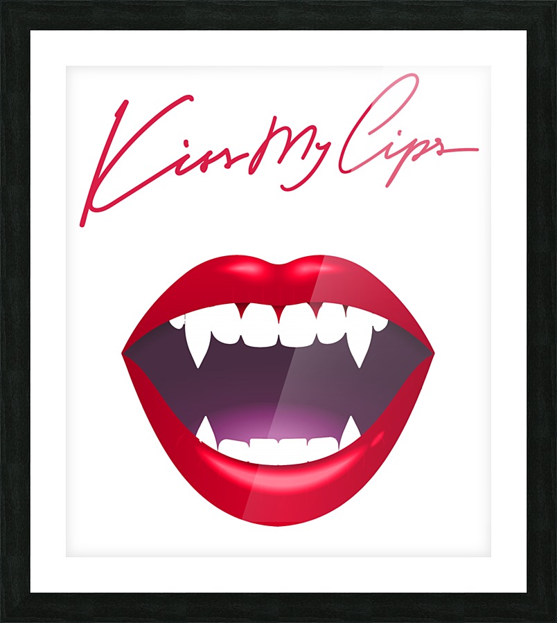Kiss101A Picture Frame print