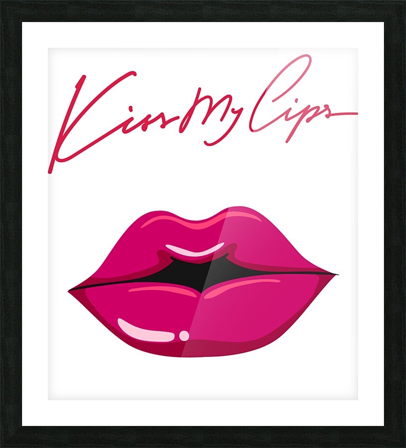 Kiss102A Picture Frame print