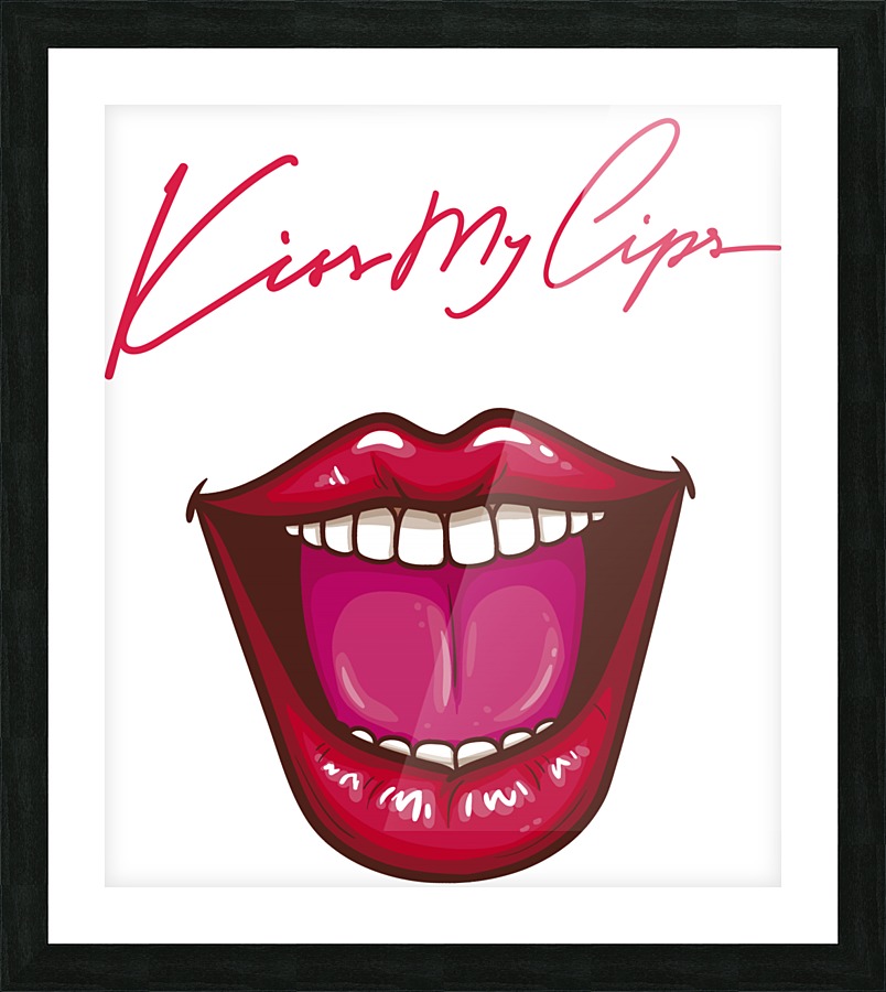 Kiss104A Picture Frame print