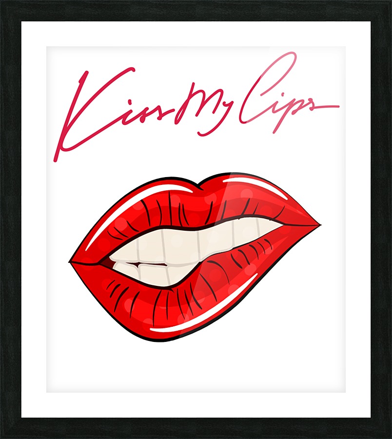 Kiss110A Picture Frame print