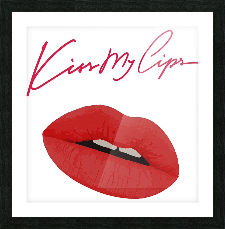 Kiss112A Picture Frame print