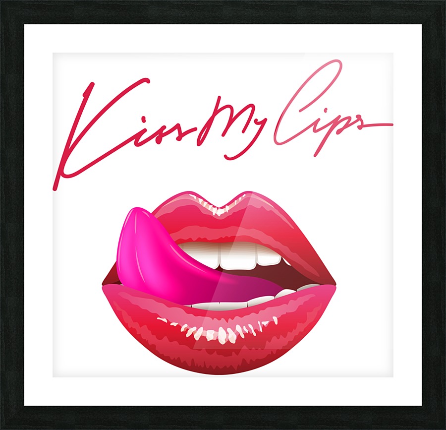 Kiss117A Picture Frame print