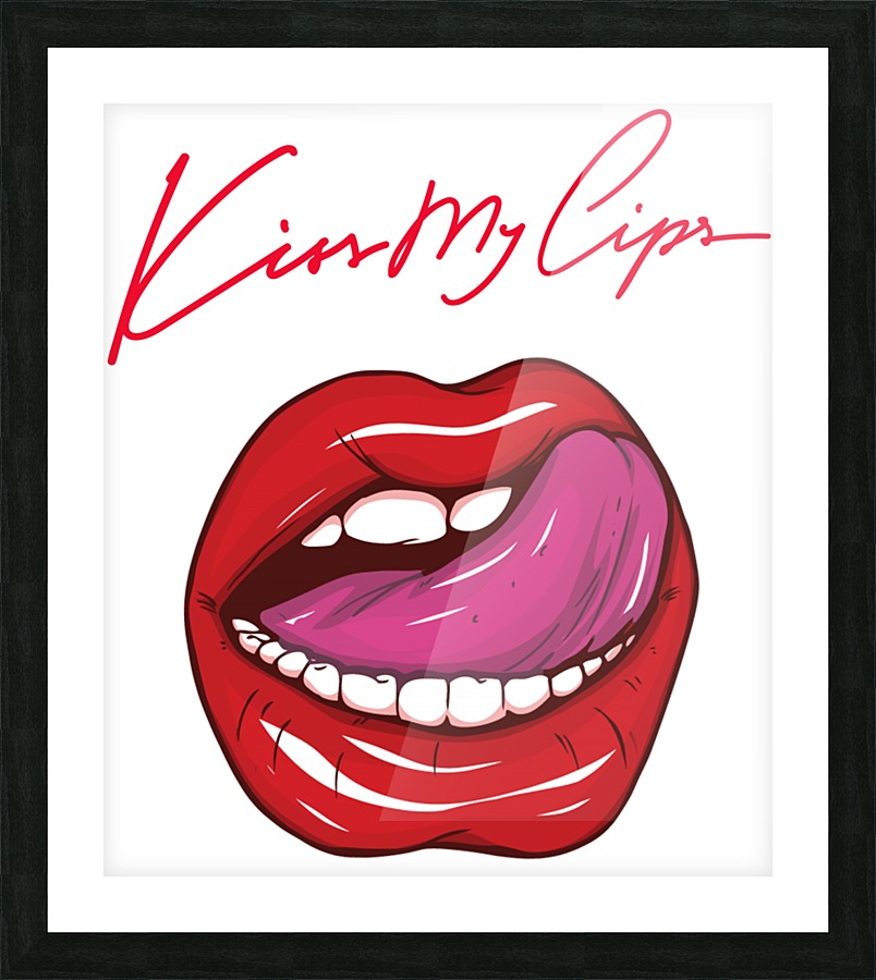 Kiss119A Picture Frame print