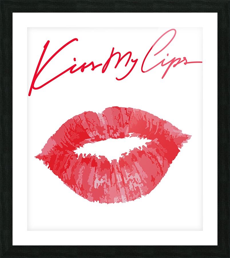 Kiss123A Picture Frame print