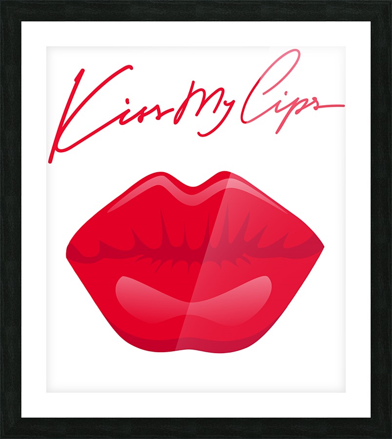 Kiss126A Picture Frame print