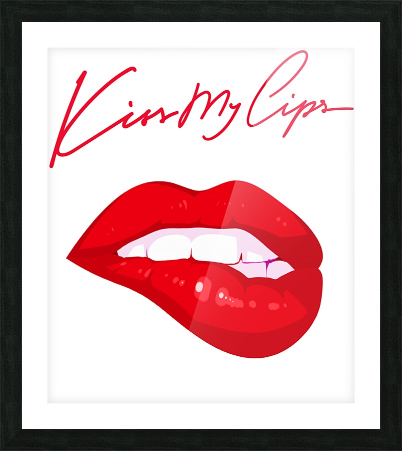 Kiss128A Picture Frame print