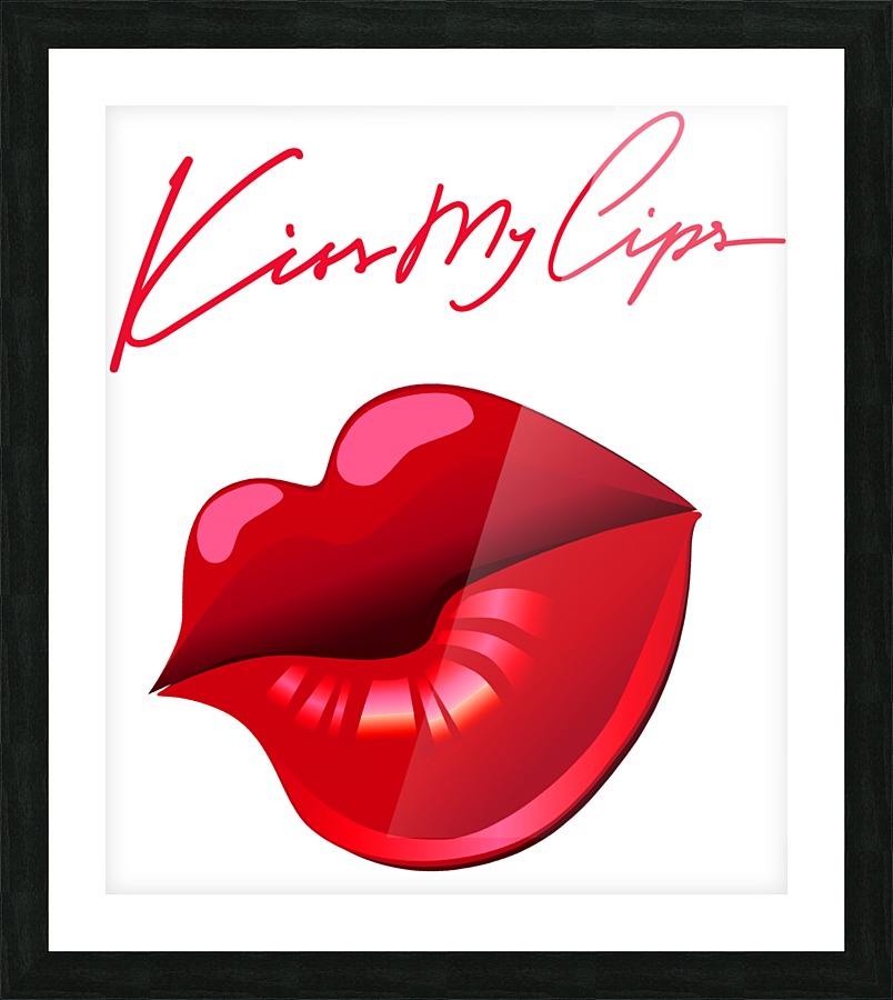 Kiss129A Picture Frame print