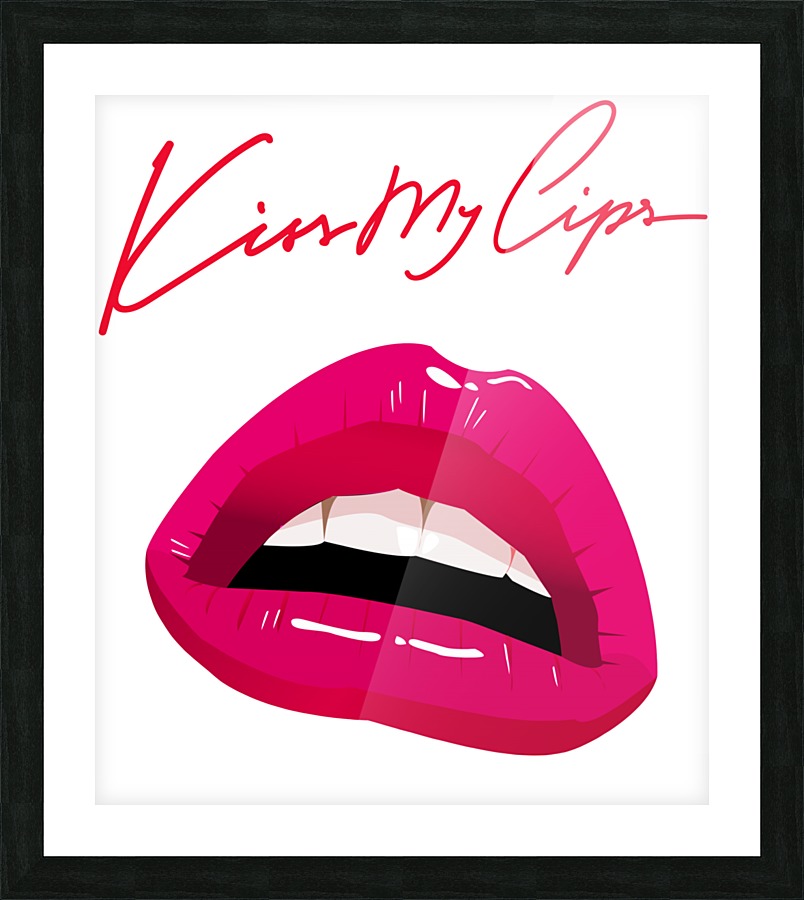 Kiss135A Picture Frame print