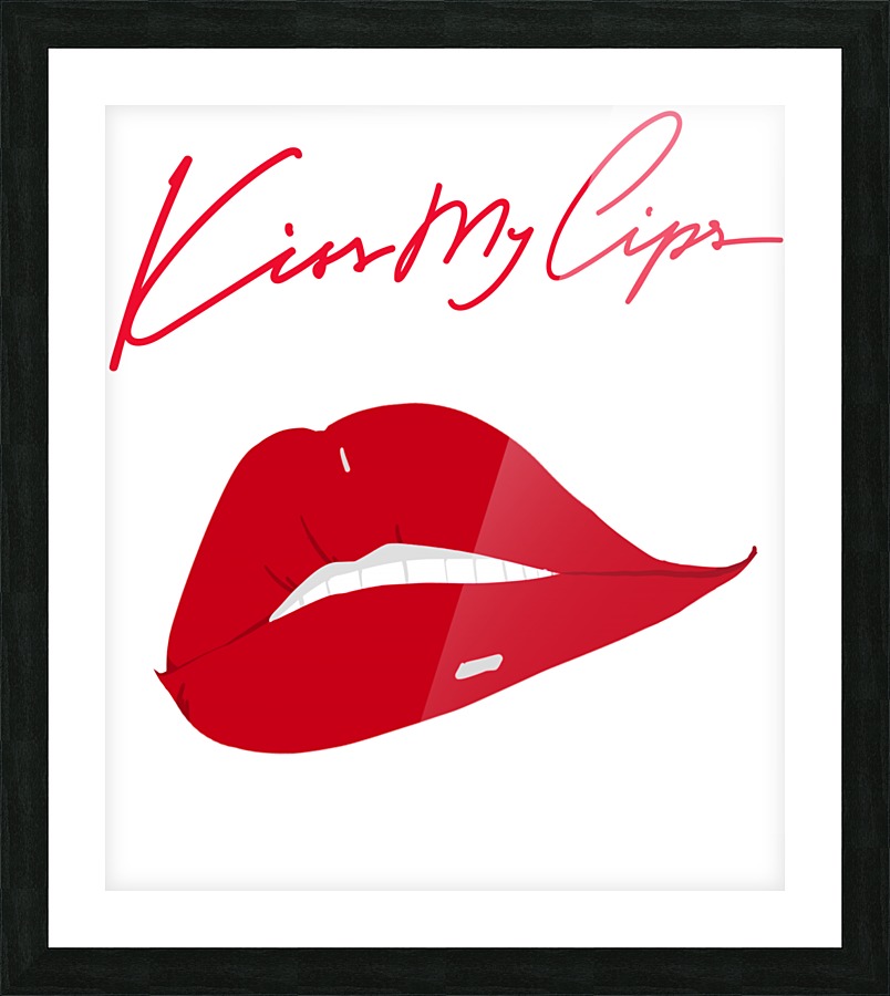Kiss137A Picture Frame print