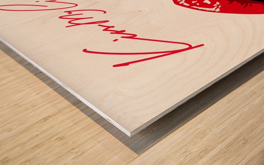 Kiss9AA Wood print