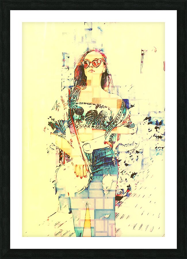Techno Queen | Version Y Picture Frame print
