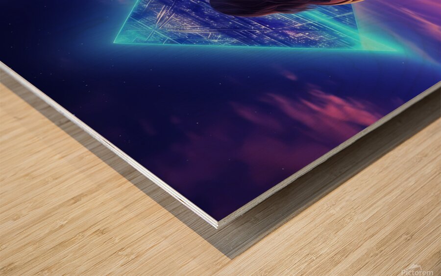 Arrival of Zoe | Lost City | Cyberpunk 2049 Wood print