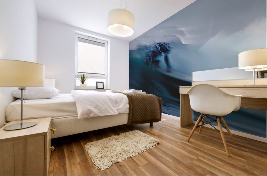 Lost in the surf Mural print