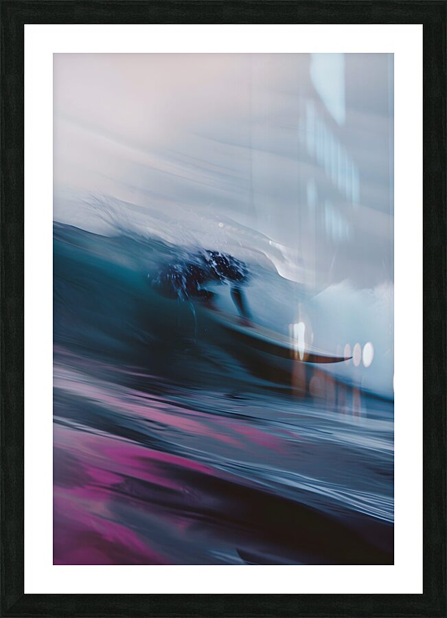 Lost in the surf Picture Frame print