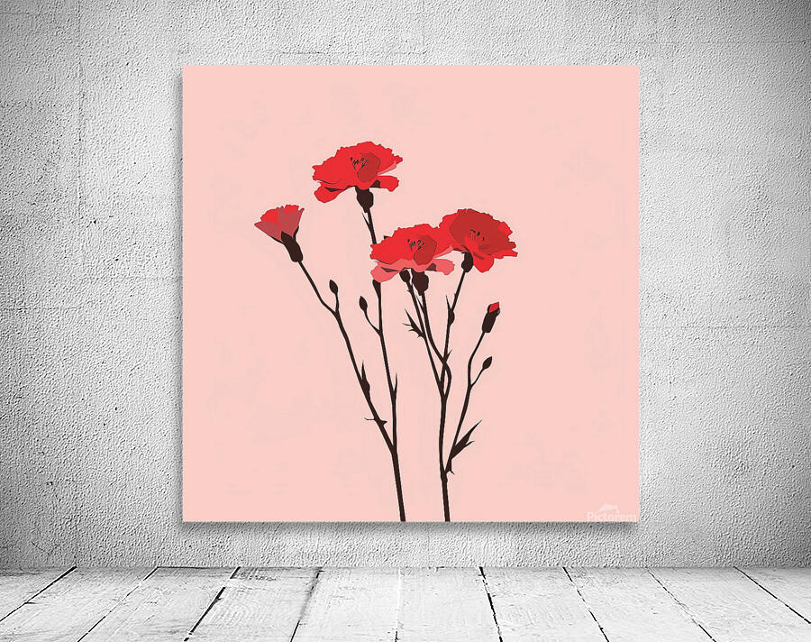 Pink Bouquet Wall Preview