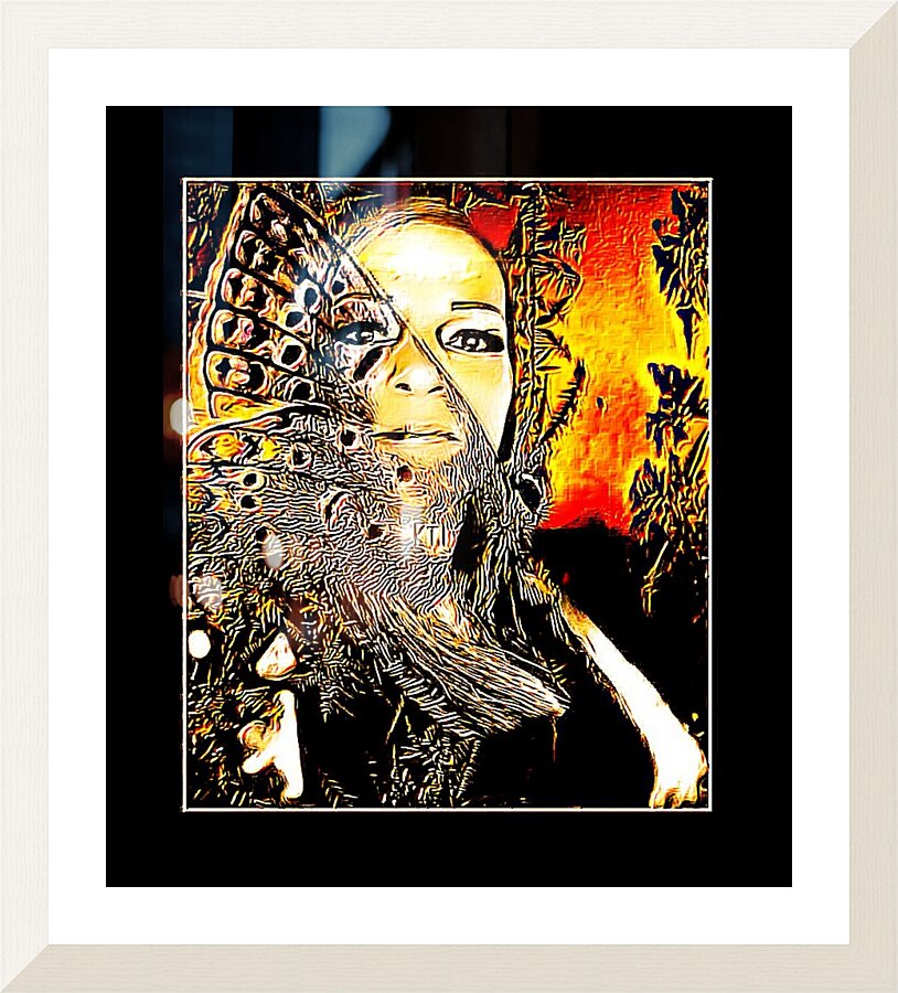 Butterflies & Candy 01 2D Picture Frame print