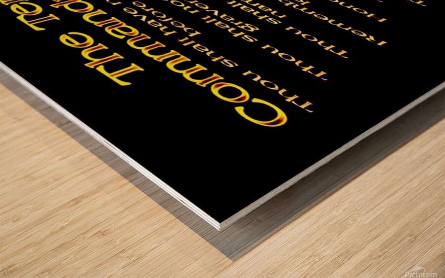 The Ten Commandments 01 Wood print