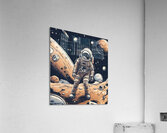 Human Astronaut Space Art Acrylic Print
