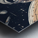 Human Astronaut Space Art Metal print
