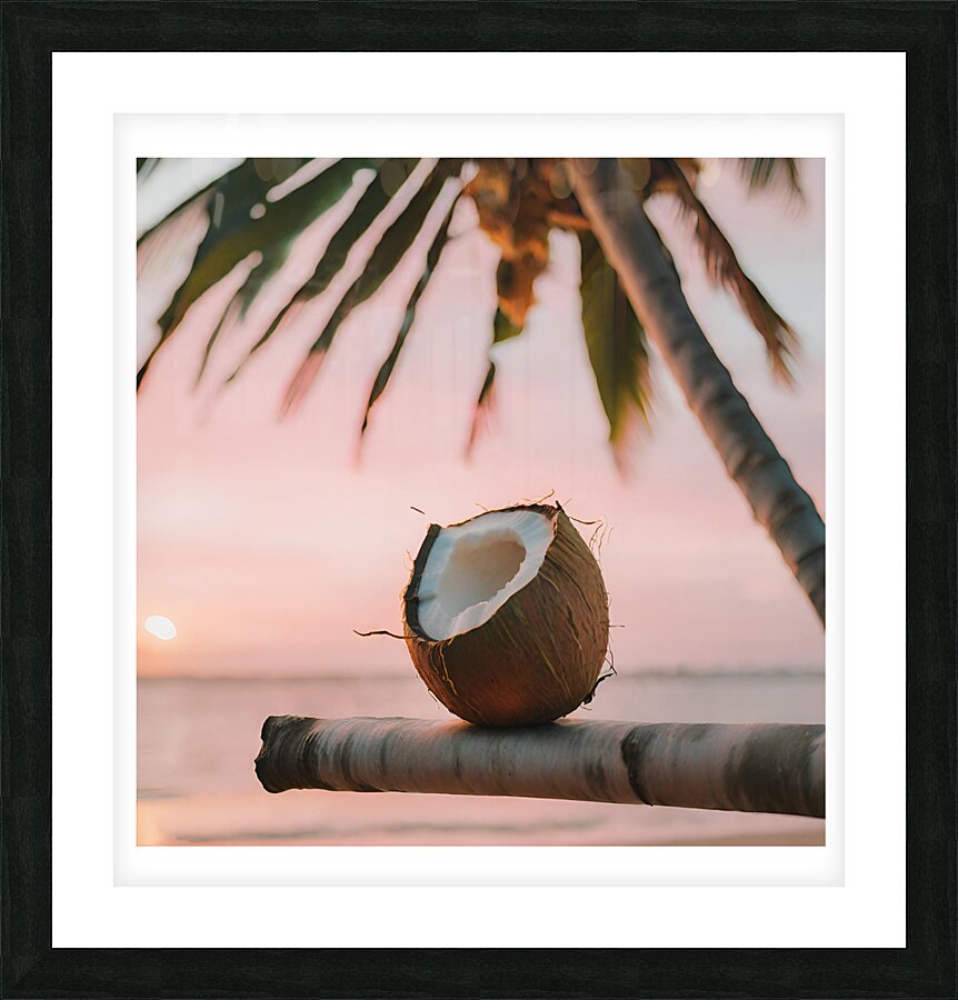 If I were a coconut 02 Picture Frame print