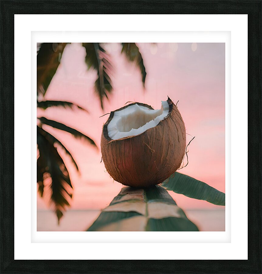 If I were a coconut 01 Picture Frame print