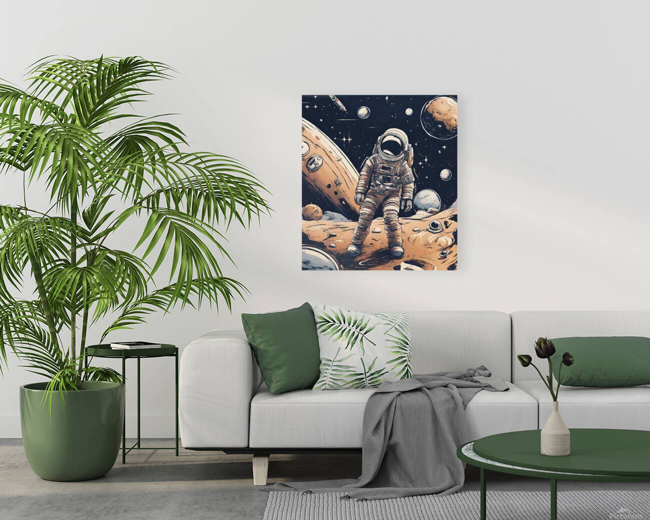 Human Astronaut Space Art Reproduction