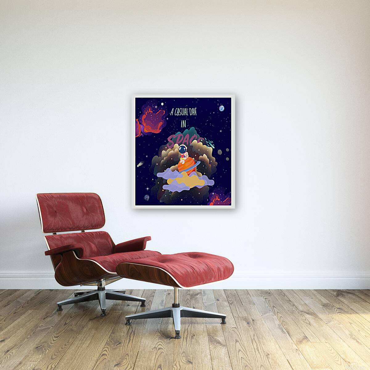 TEXT casual day in space Reproduction