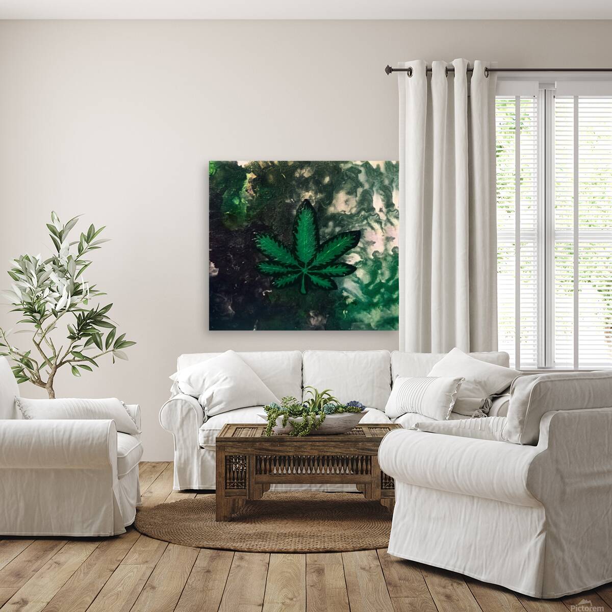 Sweet lemon Haze in Acrylic Reproduction