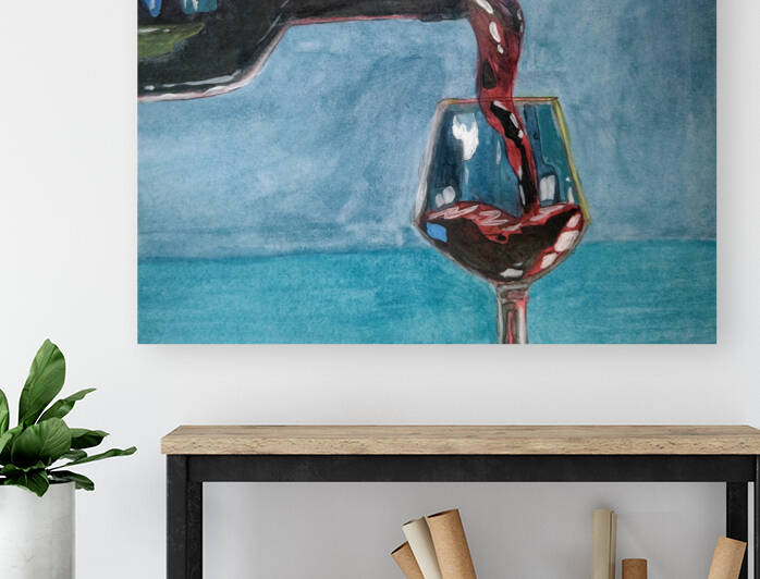 Wine Glass pour by Jamey Bester
