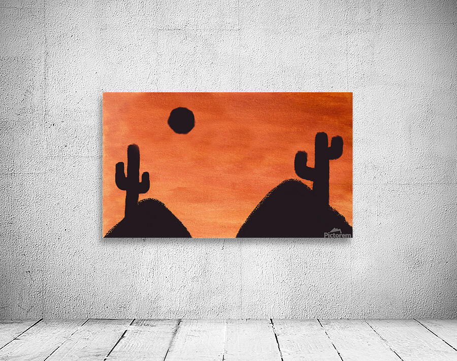 Orange Outback skies Kids Wallart  Wall Preview