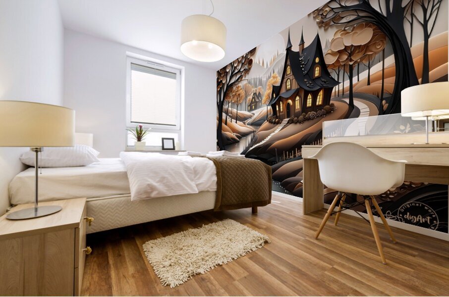 Magic Village 03 Mural print