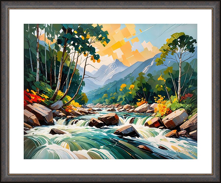 Cascade 16 Picture Frame print