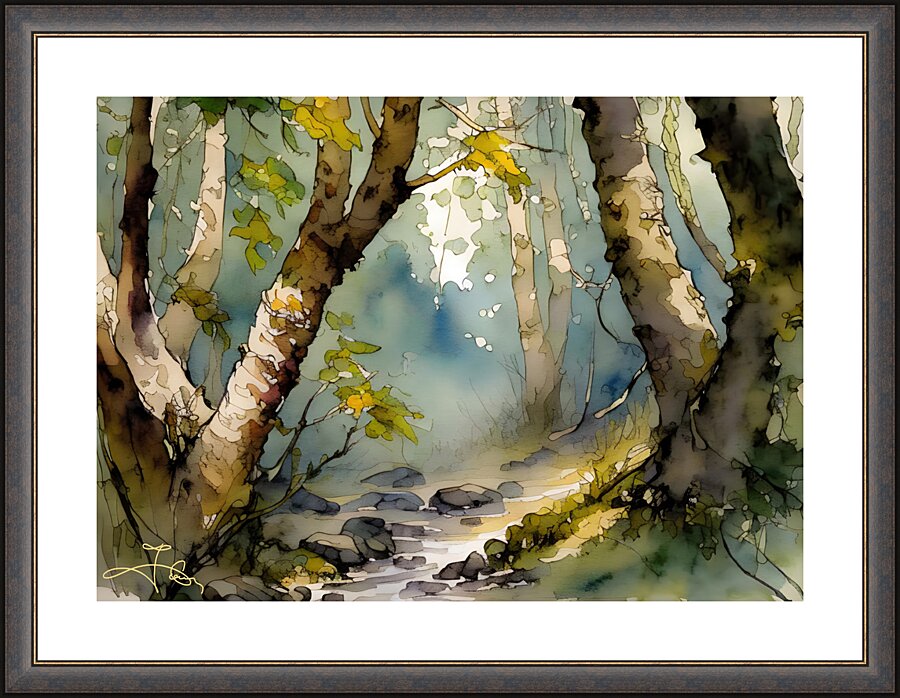 Aquarelle 02 Picture Frame print