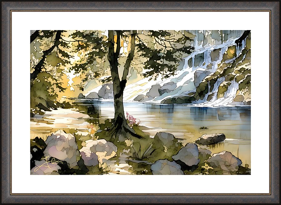 Aquarelle 10 Picture Frame print