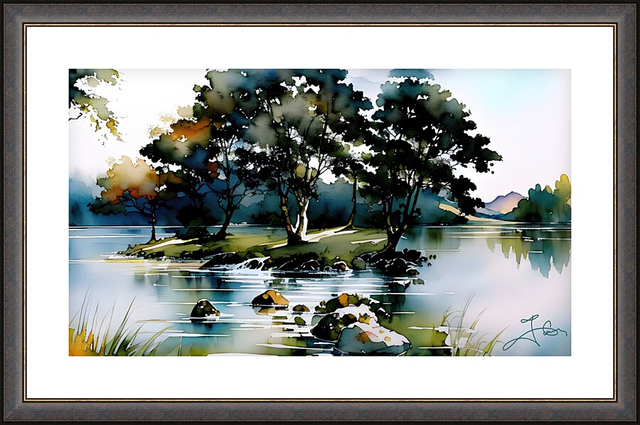 Aquarelle 17 Picture Frame print