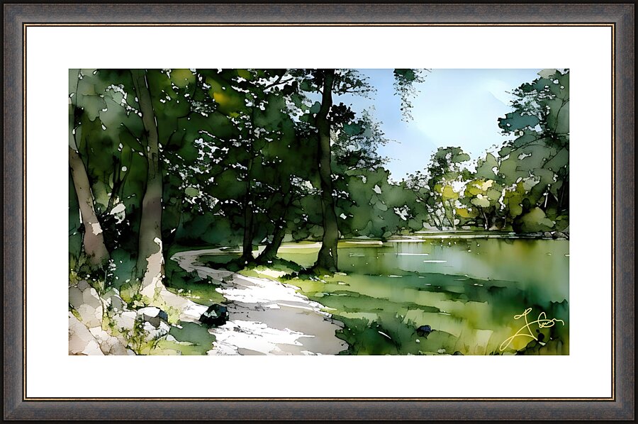 Aquarelle 18 Picture Frame print