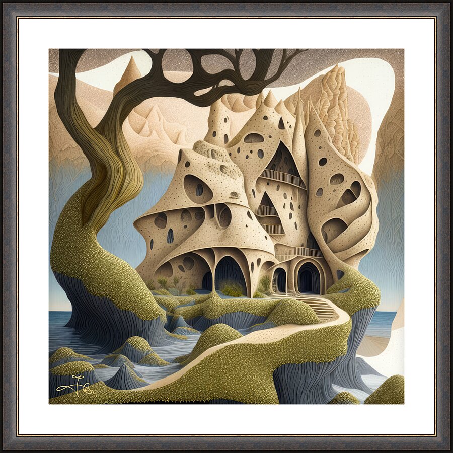 Sandcastle 12 Picture Frame print