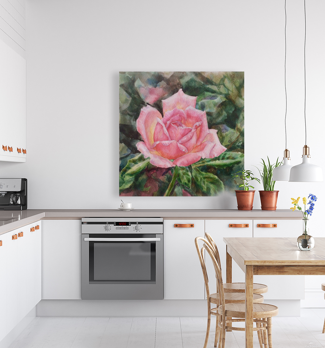 Pink Rose Reproduction