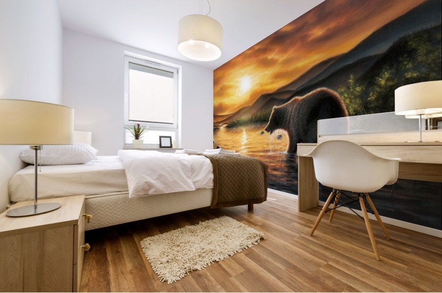 beargriz canvas Mural print
