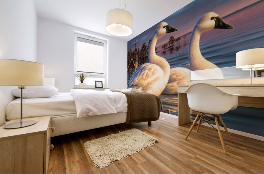 cblack etundras Mural print