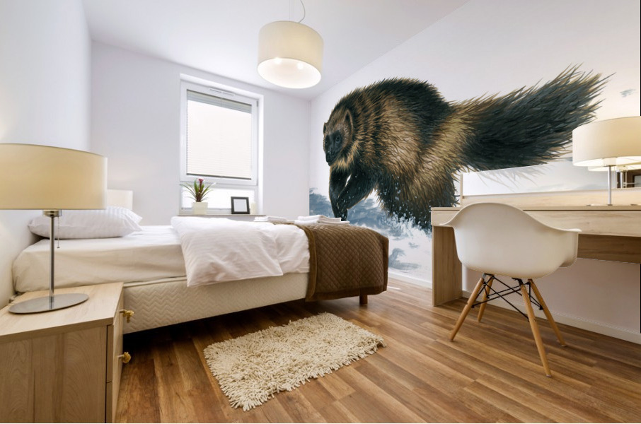 wolverine canvas Mural print