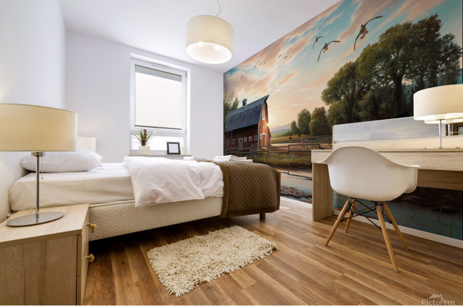 returning home canvass Mural print