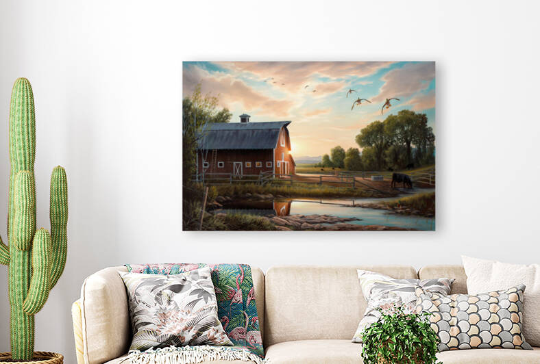 returning home canvass Reproduction