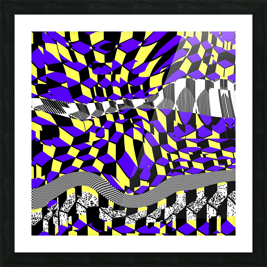 Broken Q-bert Picture Frame print