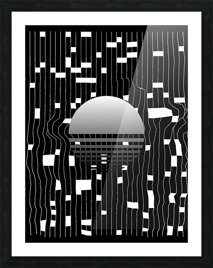 Moon sun Picture Frame print